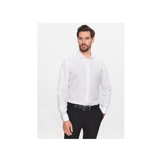 Seidensticker Koszula 01.675674 Biały Regular Fit ze sklepu MODIVO w kategorii Koszule męskie - zdjęcie 168513197