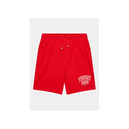 Tommy Hilfiger Szorty sportowe KB0KB08118 D Czerwony Regular Fit ze sklepu MODIVO w kategorii Spodenki chłopięce - zdjęcie 168513295