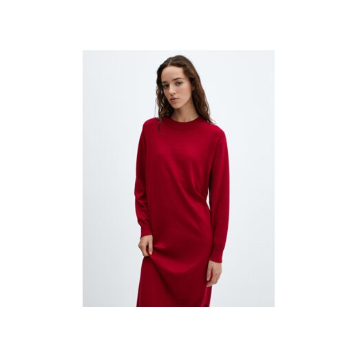 Mango Sukienka dzianinowa Vieira 67040474 Czerwony Oversize ze sklepu MODIVO w kategorii Sukienki - zdjęcie 168513388
