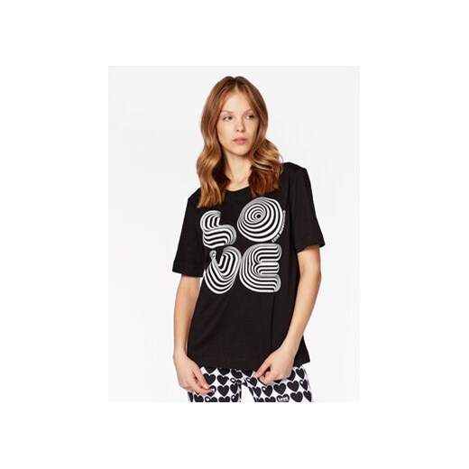 LOVE MOSCHINO T-Shirt W4F154DM 3876 Czarny Relaxed Fit ze sklepu MODIVO w kategorii Bluzki damskie - zdjęcie 168513496