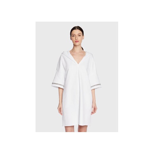 Fabiana Filippi Sukienka codzienna ABD273W179 Biały Regular Fit ze sklepu MODIVO w kategorii Sukienki - zdjęcie 168513629