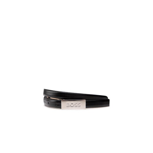 Boss Pasek Damski Amber Belt 1.5cm 50465885 Czarny ze sklepu MODIVO w kategorii Paski damskie - zdjęcie 168513797