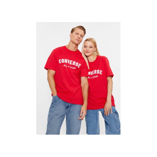 Converse T-Shirt Classic Fit All Star Center Front Tee 10024566-A10 Czerwony Converse M MODIVO