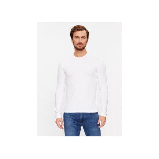 Trussardi Longsleeve 52T00763 Biały Regular Fit ze sklepu MODIVO w kategorii T-shirty męskie - zdjęcie 168514356
