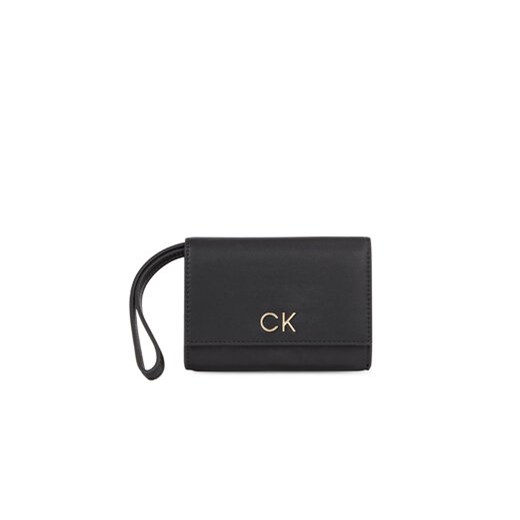 Calvin Klein Portfel damski Re-Lock Bifold & Cardholder Sm K60K611092 Czarny ze sklepu MODIVO w kategorii Portfele damskie - zdjęcie 168514399