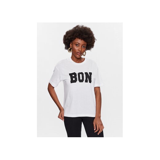 Gina Tricot T-Shirt Printed 15785 Biały Regular Fit ze sklepu MODIVO w kategorii Bluzki damskie - zdjęcie 168514539