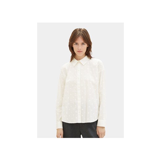 Tom Tailor Denim Koszula 1039361 Biały Regular Fit ze sklepu MODIVO w kategorii Koszule damskie - zdjęcie 168514845