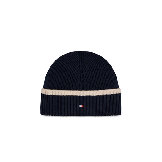 Tommy Hilfiger Czapka Block Flag Short Beanie AM0AM12030 Niebieski ze sklepu MODIVO w kategorii Czapki zimowe męskie - zdjęcie 168514936