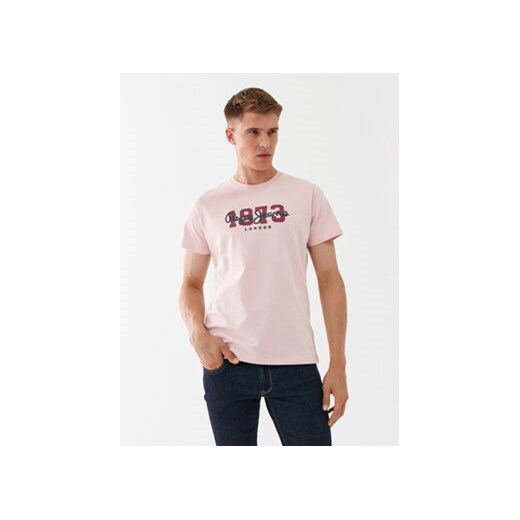 Pepe Jeans T-Shirt Wolf PM508953 Różowy Regular Fit ze sklepu MODIVO w kategorii T-shirty męskie - zdjęcie 168515189