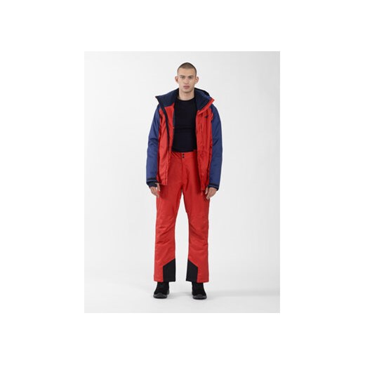 4F Spodnie narciarskie 4FAW23TFTRM402 Czerwony Regular Fit ze sklepu MODIVO w kategorii Spodnie męskie - zdjęcie 168515329
