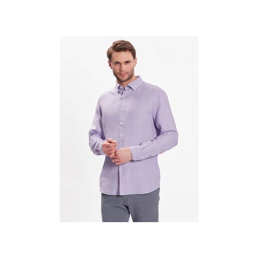 CINQUE Koszula Cisteve 9062 Fioletowy Slim Fit ze sklepu MODIVO w kategorii Koszule męskie - zdjęcie 168515357
