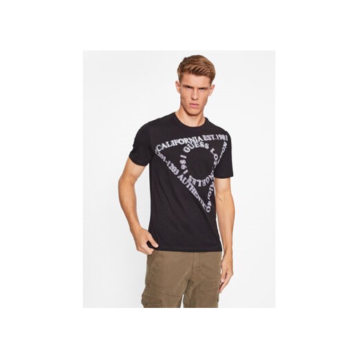 Guess T-Shirt M3BI13 I3Z14 Czarny Slim Fit ze sklepu MODIVO w kategorii T-shirty męskie - zdjęcie 168515619