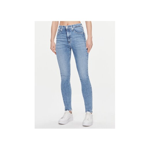 Calvin Klein Jeans Jeansy J20J221226 Niebieski Skinny Fit ze sklepu MODIVO w kategorii Jeansy damskie - zdjęcie 168516736