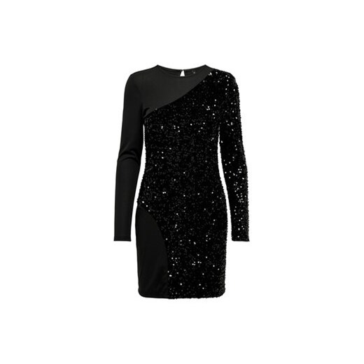ONLY Sukienka koktajlowa 15312507 Czarny Regular Fit ze sklepu MODIVO w kategorii Sukienki - zdjęcie 168516947