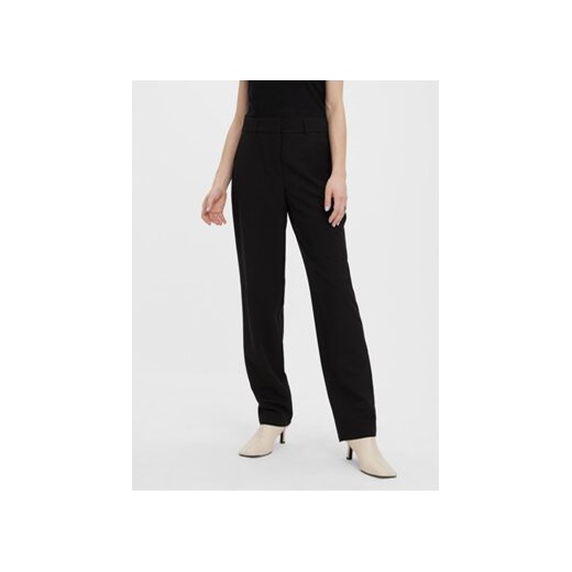 Vero Moda Spodnie materiałowe Zelda 10261257 Czarny Straight Fit ze sklepu MODIVO w kategorii Spodnie damskie - zdjęcie 168517077