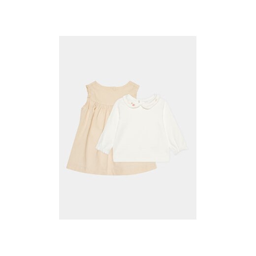OVS Komplet bluzka i sukienka 1861995 Beżowy Regular Fit ze sklepu MODIVO w kategorii Komplety niemowlęce - zdjęcie 168517445
