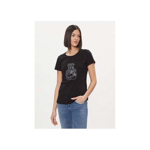 Liu Jo T-Shirt WA4034 JS923 Czarny Regular Fit ze sklepu MODIVO w kategorii Bluzki damskie - zdjęcie 168517548