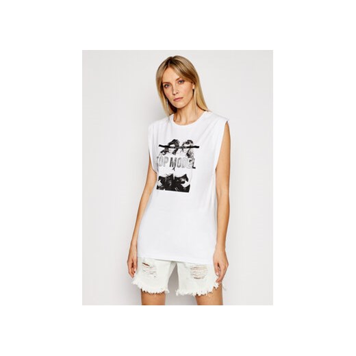 Silvian Heach T-Shirt Laabed CVP19251TS Biały Slim Fit ze sklepu MODIVO w kategorii Bluzki damskie - zdjęcie 168517735
