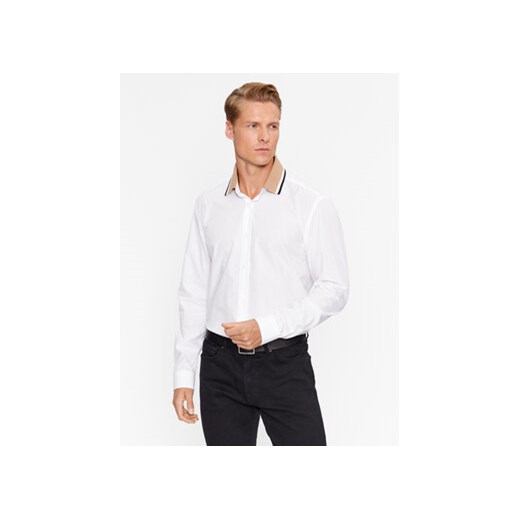 Boss Koszula S-Liam 50497372 Biały Regular Fit ze sklepu MODIVO w kategorii Koszule męskie - zdjęcie 168517745