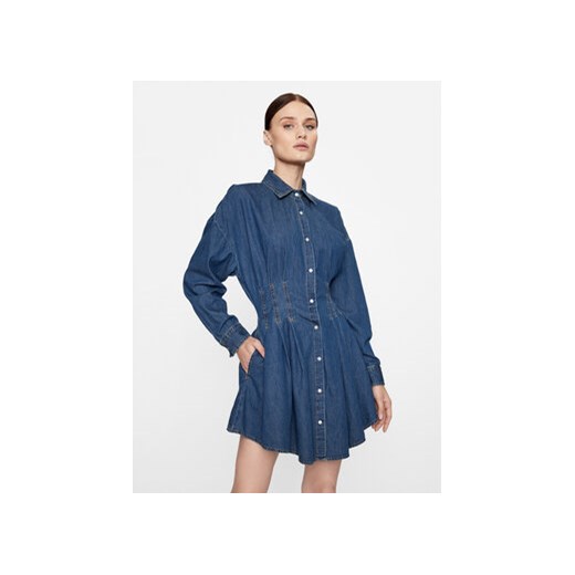 Hugo Sukienka jeansowa Kisitra 50499167 Niebieski Regular Fit ze sklepu MODIVO w kategorii Sukienki - zdjęcie 168517779