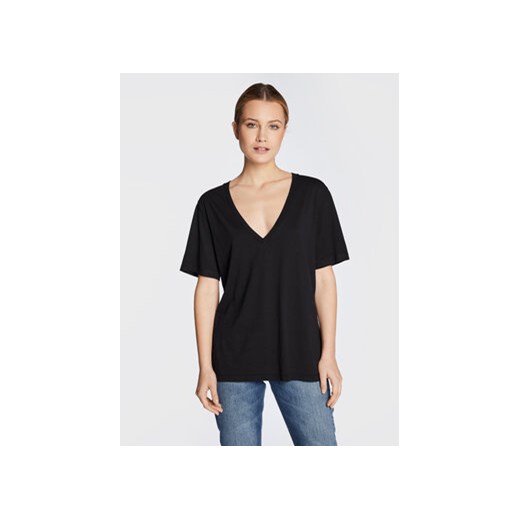 IRO T-Shirt Felicie AR287 Czarny Regular Fit ze sklepu MODIVO w kategorii Bluzki damskie - zdjęcie 168517898