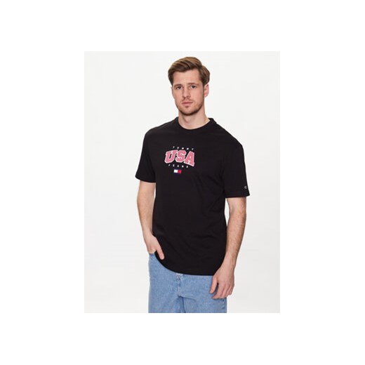 Tommy Jeans T-Shirt Classic Modern Sport USA DM0DM16406 Czarny Regular Fit ze sklepu MODIVO w kategorii T-shirty męskie - zdjęcie 168517939