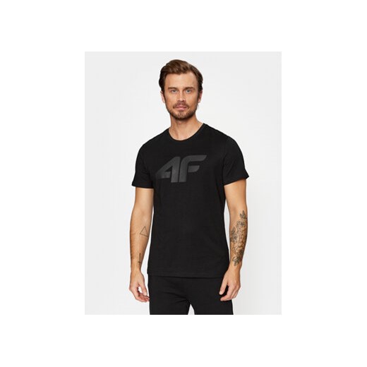 4F T-Shirt 4FAW23TTSHM0877 Czarny Regular Fit ze sklepu MODIVO w kategorii T-shirty męskie - zdjęcie 168517988