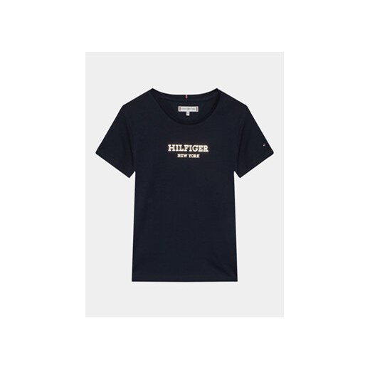 Tommy Hilfiger T-Shirt Monotype KG0KG07715 D Granatowy Regular Fit ze sklepu MODIVO w kategorii T-shirty chłopięce - zdjęcie 168518225