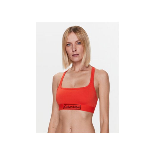 Calvin Klein Underwear Biustonosz top Unlined 000QF6768E Pomarańczowy ze sklepu MODIVO w kategorii Biustonosze - zdjęcie 168518368