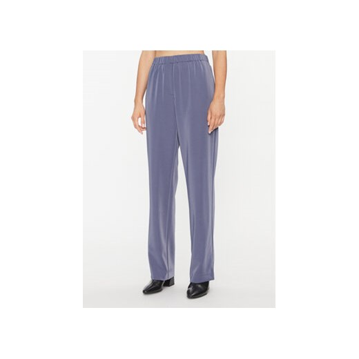 Samsøe Samsøe Spodnie materiałowe F16304674 Niebieski Regular Fit ze sklepu MODIVO w kategorii Spodnie damskie - zdjęcie 168518478