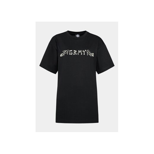 Grimey T-Shirt GA689 Czarny Urban Fit ze sklepu MODIVO w kategorii Bluzki damskie - zdjęcie 168518597