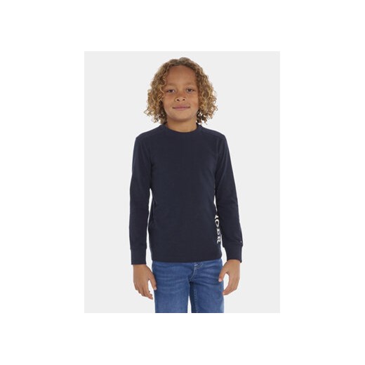 Tommy Hilfiger Bluzka Monotype KB0KB08327 D Granatowy Regular Fit ze sklepu MODIVO w kategorii T-shirty chłopięce - zdjęcie 168518977