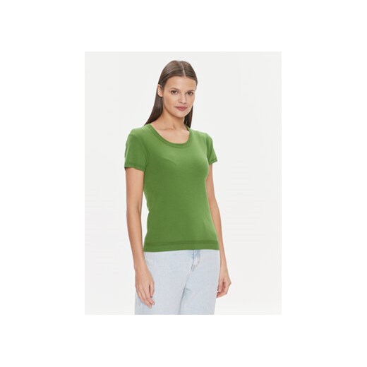 United Colors Of Benetton T-Shirt 1091D1M10 Zielony Regular Fit ze sklepu MODIVO w kategorii Bluzki damskie - zdjęcie 168519639