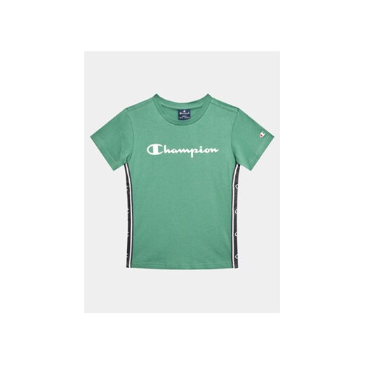 Champion T-Shirt 306329 Zielony Regular Fit ze sklepu MODIVO w kategorii T-shirty chłopięce - zdjęcie 168519645