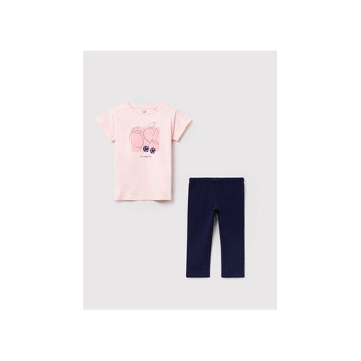 OVS Komplet bluzka i legginsy 1489082 Różowy Regular Fit ze sklepu MODIVO w kategorii Komplety dziewczęce - zdjęcie 168520048