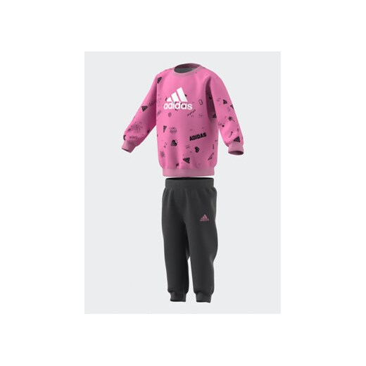 adidas Komplet dresowy IA1560 Różowy Slim Fit ze sklepu MODIVO w kategorii Dresy dziewczęce - zdjęcie 168520076