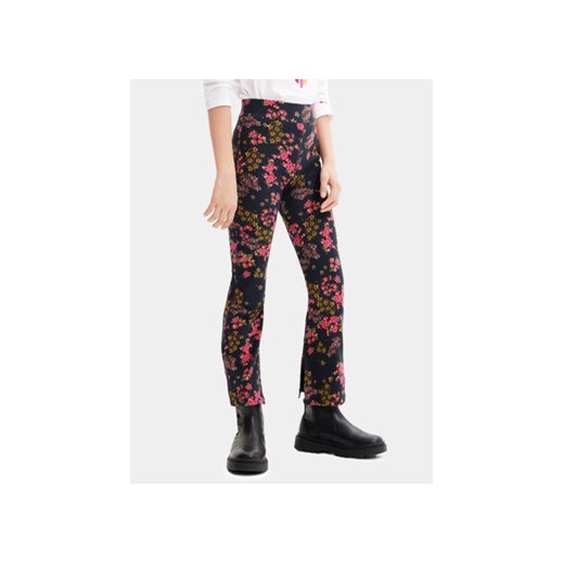 Desigual Spodnie materiałowe 23WGKK03 Czarny Regular Fit ze sklepu MODIVO w kategorii Spodnie dziewczęce - zdjęcie 168520389