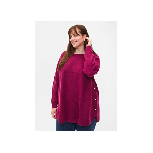 Zizzi Sweter CA61187B Różowy Relaxed Fit ze sklepu MODIVO w kategorii Swetry damskie - zdjęcie 168521105