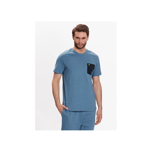 Lyle & Scott T-Shirt Contrast Pocket T-Shirt TS831VOG Granatowy Regular Fit ze sklepu MODIVO w kategorii T-shirty męskie - zdjęcie 168521197