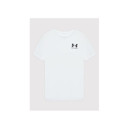 Under Armour T-Shirt Ua Sportstyle Left Chest 1363280 Biały Regular Fit ze sklepu MODIVO w kategorii T-shirty chłopięce - zdjęcie 168522589