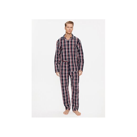 Tommy Hilfiger Piżama UM0UM03066 Granatowy Regular Fit ze sklepu MODIVO w kategorii Piżamy męskie - zdjęcie 168523045