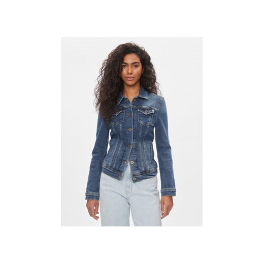 Pepe Jeans Kurtka jeansowa Vintage PL402011HT7 Niebieski Regular Fit ze sklepu MODIVO w kategorii Kurtki damskie - zdjęcie 168523547