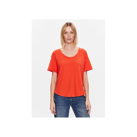 United Colors Of Benetton T-Shirt 3BVXD1033 Pomarańczowy Relaxed Fit ze sklepu MODIVO w kategorii Bluzki damskie - zdjęcie 168525037