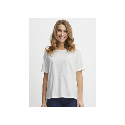 Fransa T-Shirt 20611861 Biały Regular Fit ze sklepu MODIVO w kategorii Bluzki damskie - zdjęcie 168525325