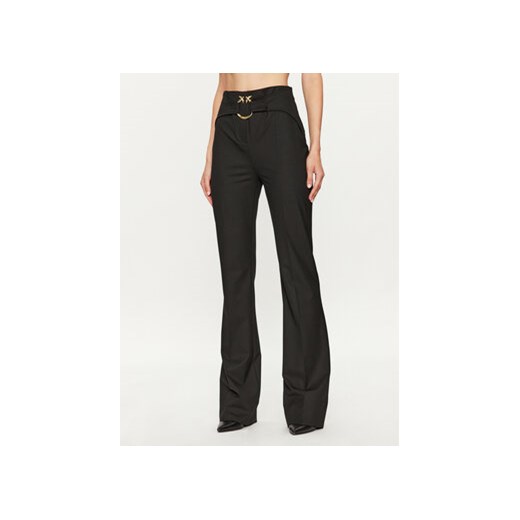 Pinko Spodnie materiałowe Phanton 102263 A18G Czarny Regular Fit ze sklepu MODIVO w kategorii Spodnie damskie - zdjęcie 168525469