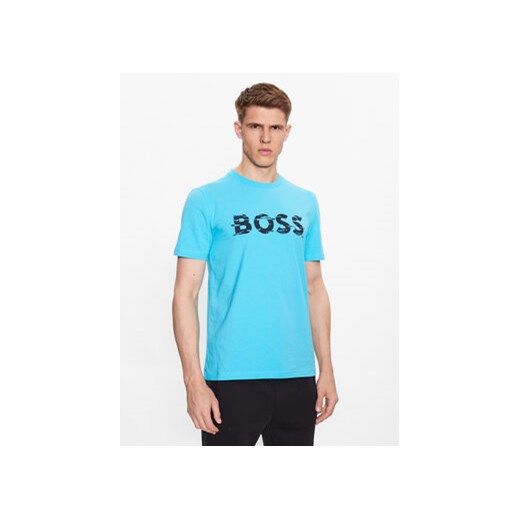 Boss T-Shirt 50483730 Niebieski Regular Fit L okazja MODIVO