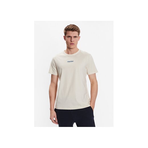 Outhorn T-Shirt TTSHM457 Écru Regular Fit ze sklepu MODIVO w kategorii T-shirty męskie - zdjęcie 168525696