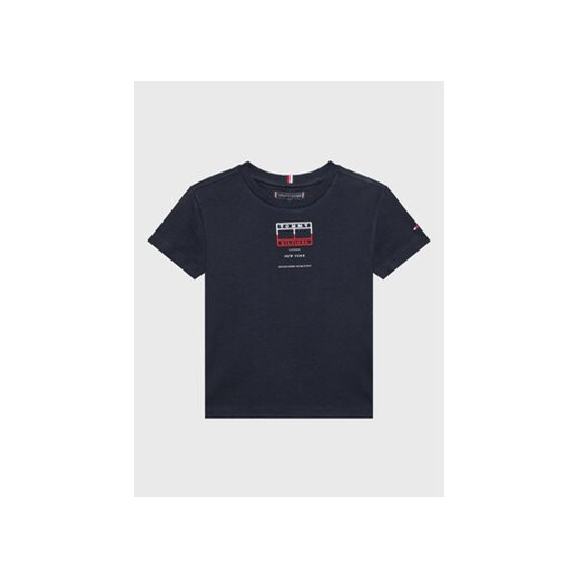 Tommy Hilfiger T-Shirt Embroidered KB0KB07598 Granatowy Regular Fit ze sklepu MODIVO w kategorii T-shirty chłopięce - zdjęcie 168525789
