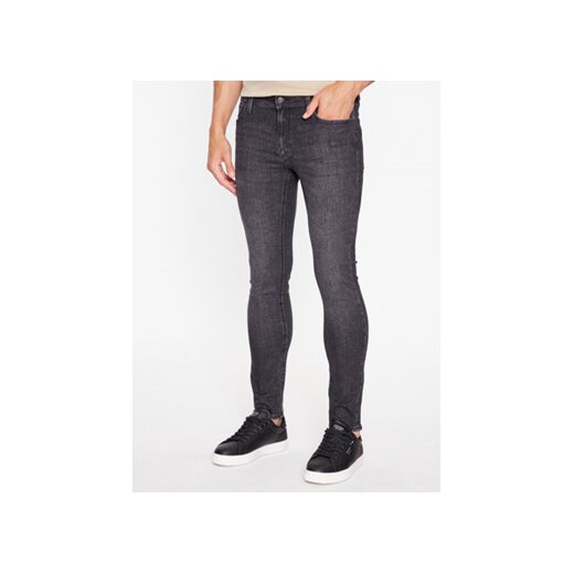 Jack&Jones Jeansy 12244277 Szary Skinny Fit ze sklepu MODIVO w kategorii Jeansy męskie - zdjęcie 168526245