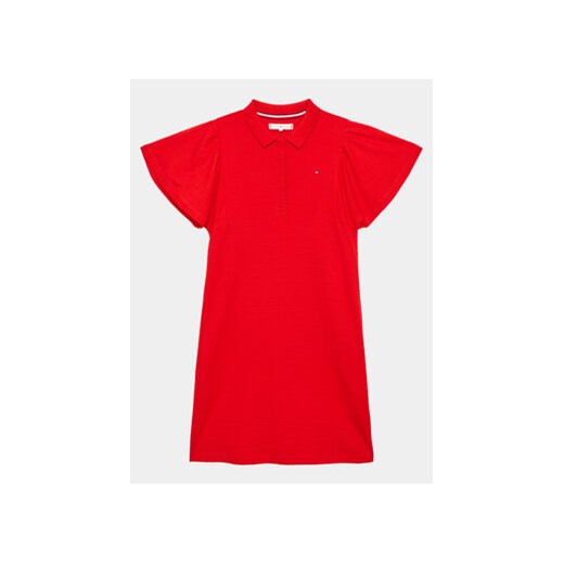 Tommy Hilfiger Sukienka codzienna KG0KG07195 D Czerwony Regular Fit ze sklepu MODIVO w kategorii Sukienki dziewczęce - zdjęcie 168526568